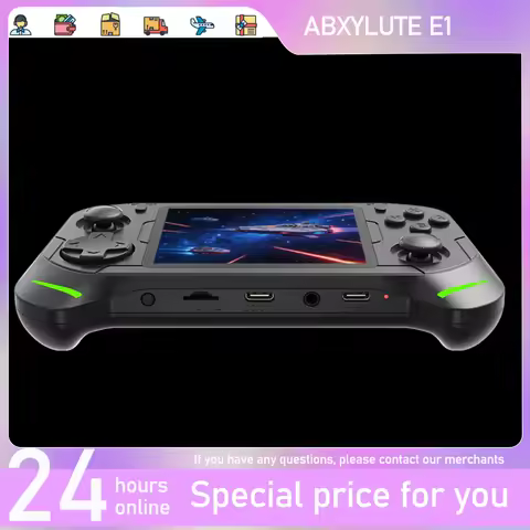 Pre-sale ABXYLUTE E1 Portable Retro Game Console 3.5'' IPS Dual OS Android Linux Built-in Emulators 