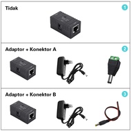 XIHANCAM Passive POE Injector 100Mbps Single POE Adaptor Module 5V-48V POE Extender Untuk Kamera POE