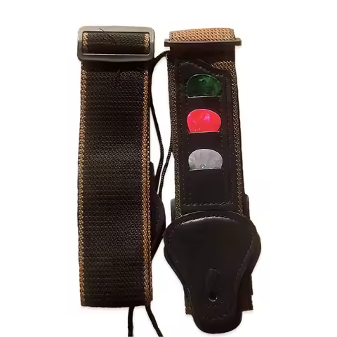Nylon Guitar Strap Cowhide Head Electric Guitar Acoustic Guitar Universal Adjustable Guitar Strap Wi