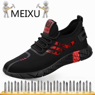 MEIXU Protective Shoes Safety Shoes Anti-smash Puncture Safety Boots Men Safety Shoes Working Shoes 