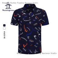 2023 spot polo microfiber Hot Sale MUNSINGWEAR MUNSINGWEAR Golf Men's T-Shirt Summer New Style Sports Quick-Drying Short-Sleeved  Shirt Can Be Customized