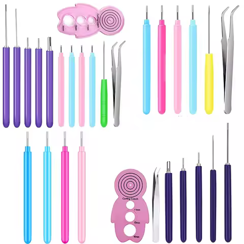 Paper Quilling Tools Scrape Rolling Curling Needle Pen Creative Hand Made Pattern Sticker Tool DIY H