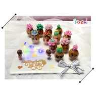 Love letter led cake decoration light