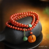 Bracelet Generous Simple Multi-Circle Southern Red Agate Beads Fashion Bracelet Pendant Female Buckl