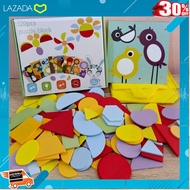 .ของเล่น ถูก ตัวต่อ โมเดล. 🏅Kids learning🏅ของเล่นไม้ชุด Puzzle ock (แทนแกรม) 120 ชิ้น .ของเล่นเสริมทักษะ เกมฝึกสมอง.