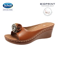 Scholl Women Wedges Sandal Non-slip High Heels Travel Ladies Sandals Outdoor Summer Fashion Slippers