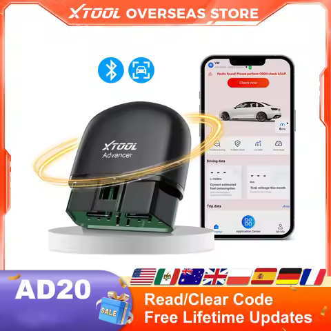 XTOOL AD20 Code Reader OBD2 Scanner IOS Android Oil Reset Car Diagnostic Tool Check Engine Light Bat
