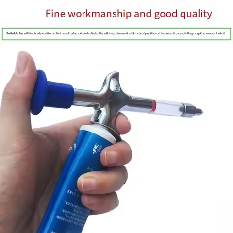 Cycling Aluminum Alloy Grease Tool Chain Injector Cycling Supplies Oiling Mini Nozzle Syringe Upkeep