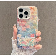 HP [case+Pencil]Case Cute Beautiful Flower cellphone Oppo A18 RENO4/5/6/7/8T A16 A17 A12 A7 A15 A5SA