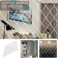 DIY Acrylic Wall Mirror Stickers / Room Living Room Wall Stickers / Multifunctional Home Decor / 3D Mirror Wall Stickers / Household Diamonds Triangles Decor