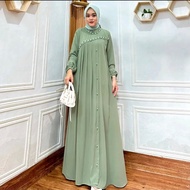 CLARA DRESS CRINKLE AIRFLOW GAMIS MUTIARA