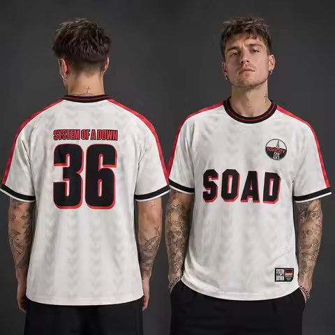 2026 SOAD System Of A Down Tour 3D Unisex Jersey Shirt, Men Summer Y2k Fashion Rock Quick-dry T-shir