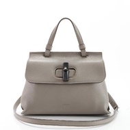 1日圓 ■狀況極佳■Gucci■Bamboo Daily 370831 皮革 2WAY 肩背包斜背包真皮女款 EEM W16-6