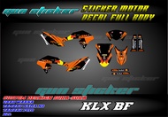 decal custom klx bf red bull orange