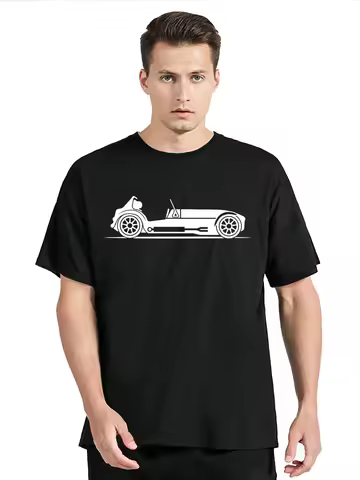 Ladies Original Sketch Lotus 7 Caterham Seven Tiger Westfield Fitted T Shirt Men Cotton T-shirt Tees