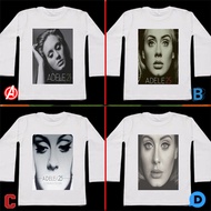Adele Tshirt 100% Cotton White Long Sleeve T-Shirt | Size SML XL XXL 3XL 4XL | LONGSLEEVE T SHIRT | 