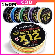 Sougayilang Quality High X12 PE Fishing Line 12 Strands Braided Fishing Line 150M Fishing Line For S