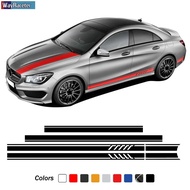 Edition AMG Side Stripes Skirt Sticker Car Hood Roof Trunk Decal For Mercedes Benz CLA Class W117 C1