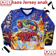 kaos jersey lengan panjang anak anak motif ikan mancing mania 005