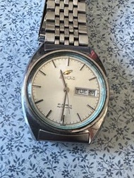 經典古董瑞士原廠手錶  英納格 ENICAR 21jewels 全自動 日歷 星期 鋼錶