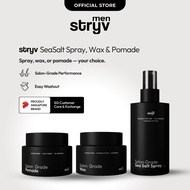 【NEW】Stryv Men Salon Grade Hair Styling Product | Hair Wax | Hair Pomade | Sea Salt Spray | Men Styl
