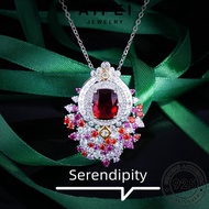 AIFEI JEWELRY For Ruby Korean 925 Leher 純銀項鏈 Accessories Original Silver Pendant Sterling Chain Perempuan Perak Women Necklace Creativity Rantai N1352