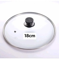 Glass Lid Cover Pan Pot Glass Lid Cover High Quality. 18cm
