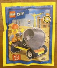 [積木實驗室]全新 樂高 LEGO 952403 水泥車 混凝土攪拌車  建築 工程人員 城市系列