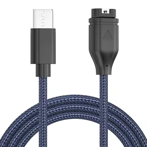 Replacement braided charger cable suitable for Garmin Swim 2 Garmin First Avenger USB-C Garmin watch