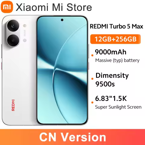 Xiaomi Redmi Turbo 5 Max CN version 6.83" 1.5K 3500nits Screen Dimensity 9500s 9000mAh 100W Charge 5