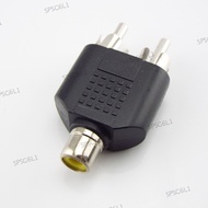 2 in 1 RCA Y Splitter Connector Audio Video Converter Cable Male Female Plug Adapter  SG6L1