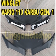 winglet honda vario 110 karbu gen 1 sayap variasi modifikasi tambahan ala motogp