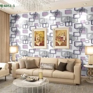 wallpaper stiker dinding karakter pohon ungu 3d cocok ruangan anak 