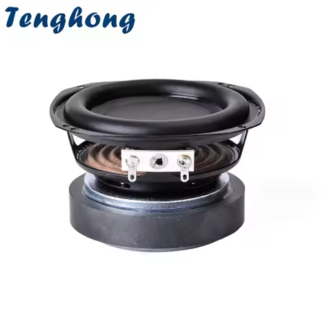 Tenghong 1pcs 3 Inch 20 Core 8Ohm 20W Bass Speaker Rubber Edge Audio Bookshelf Speaker Unit Bluetoot