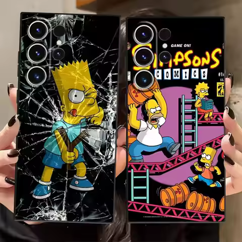 Fun S-simpsons Funda Phone Cover Case for Samsung Galaxy S22 S24 Plus S25 Ultra S20 S9 S23 FE S21