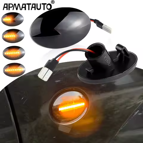 2Pc Led Dynamic Side Marker Turn Signal Light For Opel Corsa B/C Astra F Combo B/C Meriva A Tirgra A