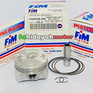 Piston Kit Seher Set Boreup 130cc MIO J, MIO GT, Force, JUPITER Z1 53.5 54 54.5 55 55.5 PIN 13 FIM