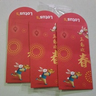 (ok) Lotus's Tesco Ang Pao Red Packet 3pcs 红包