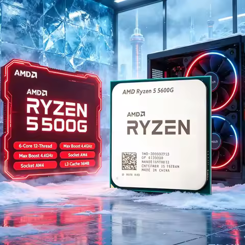 Small Form Factor Build CPU AMD Ryzen 5 5600G 65W TDP 6 Core 12 Thread AM4 Desktop Processor