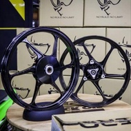 XTERO X TERO X6 6L SPORT RIM 17 INCH NVX 155 NVX155 V1 V2 > BLACK