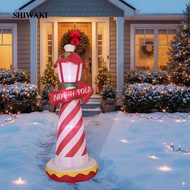 [Shiwaki] Christmas Inflatable North Pole Lighthouse Lighted Xmas Lighthouse with Light Display 70.8