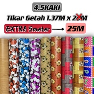 Tikar Getah 25m x 1.37m (4.5 kaki) PVC Vinyl Carpet Flooring Rug Mat Home Decor Canopy Karpet Velvet