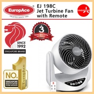 EuropAce EJF 198C Jet Turbine Fan with Remote Control - 3 Years motor warranty