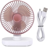 Desk Fan Table Fan for Office USB Rechargeable Home Office Desk Mute Table Shaking Fans 4 Speeds Strong Wind Personal Mini Fan for Home Office Desktop Car Indoor Outdoor Camping Use