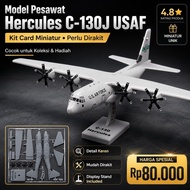 Hercules C-130J USAF Aircraft Model (Kit Card) - Miniature Airplane Toy Need to Assemble