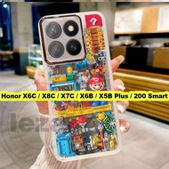 Casing Honor X6C X8C X7C X6B HONOR X5b Plus 200 Smart 5G Casing Cute Soft Shockproof Clear Luxury Ne