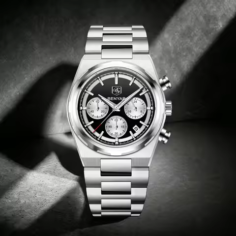 2026 New Men's Watches BENYAR Top Brand Luxury Quartz Watch For Man Chronograph Sports Men Gift Cloc