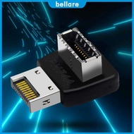 ✿24H✿ USB 3.1 Type E 90 Degree Converter USB Front Panel Adapter Vertical  Type E Header Converter f