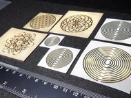 神聖幾何金屬貼紙組合