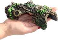 YZHZOM Resin Aquarium Wood Small Reptile Hide Aquarium cave Betta Log Aquarium Ornament pleco cave S
